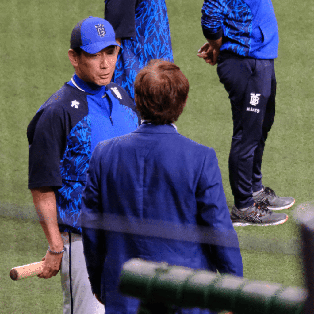 ベイ三浦監督と田尾さん